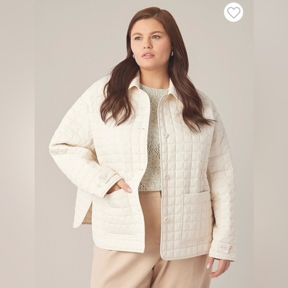 Hudson North Women's Size Small Square Quilt Jacket Quiet Luxury Tranistional - Picture 1 of 14